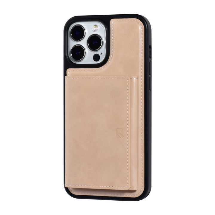 UNIQ Accessory iPhone 13 Pro Max Backcover hoesje - met afneembare Pasjeshouder - Goud-Hoesjes-Ilumina Benelux