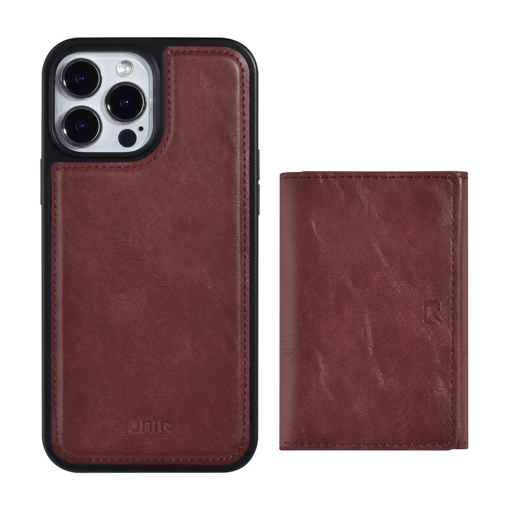 UNIQ Accessory iPhone 13 Pro Max Backcover hoesje - met afneembare Pasjeshouder - Rood-Hoesjes-Ilumina Benelux