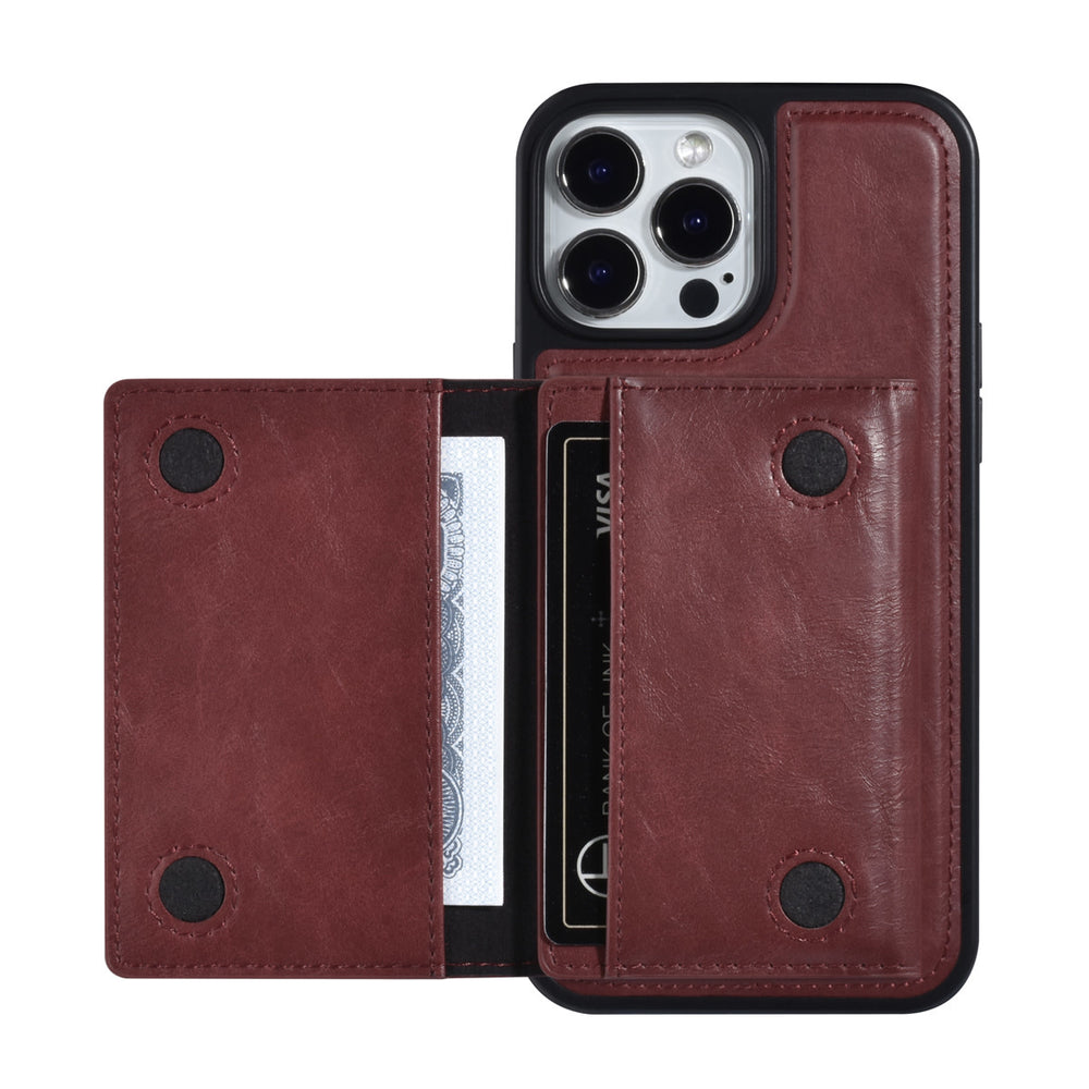 UNIQ Accessory iPhone 13 Pro Max Backcover hoesje - met afneembare Pasjeshouder - Rood-Hoesjes-Ilumina Benelux