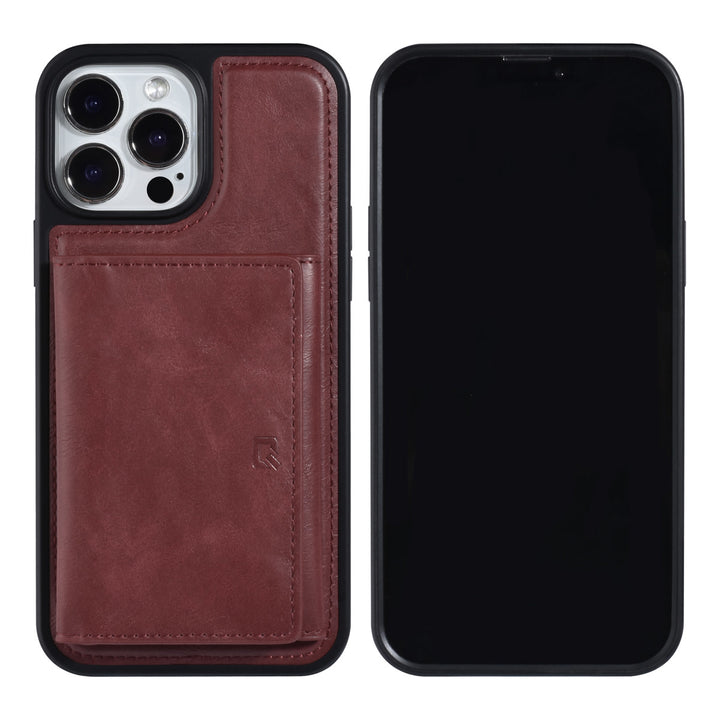 UNIQ Accessory iPhone 13 Pro Max Backcover hoesje - met afneembare Pasjeshouder - Rood-Hoesjes-Ilumina Benelux