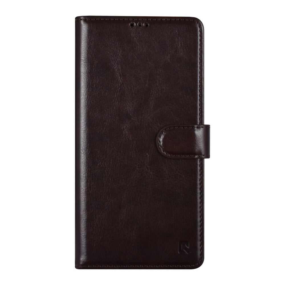 UNIQ Accessory iPhone 13 Pro Max Book Case hoesje - Pasjeshouder voor 3 pasjes - Magneetsluiting - DonkerBruin-Hoesjes-Ilumina Benelux