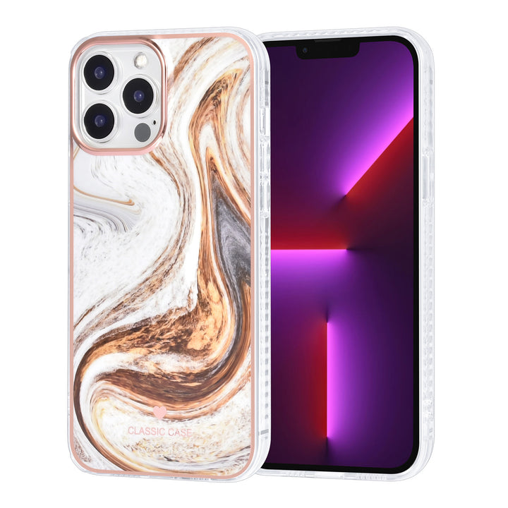 UNIQ Accessory iPhone 13 Pro Max TPU Backcover - Marble Brown-Hoesjes-Ilumina Benelux