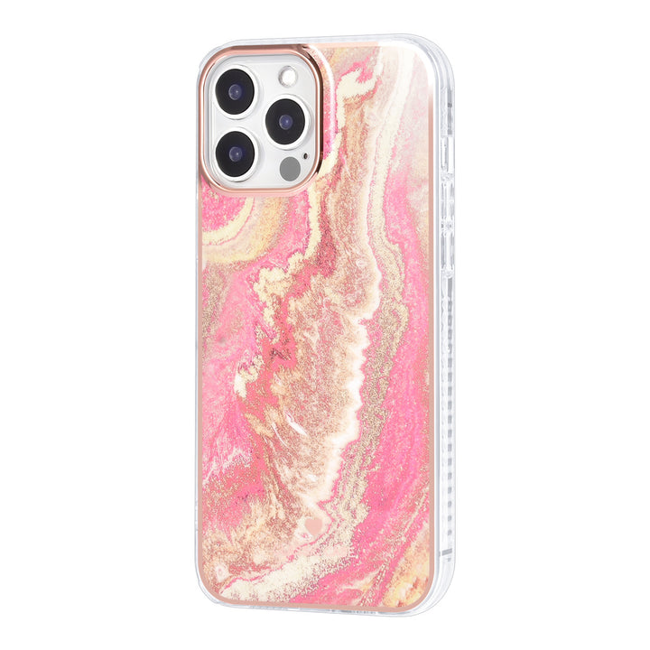 UNIQ Accessory iPhone 13 Pro Max TPU Backcover - Marble Pink-Hoesjes-Ilumina Benelux