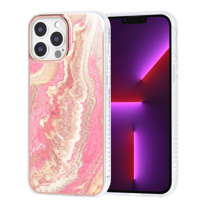 UNIQ Accessory iPhone 13 Pro Max TPU Backcover - Marble Pink-Hoesjes-Ilumina Benelux
