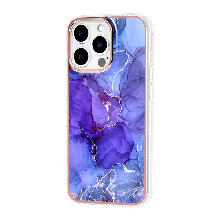 UNIQ Accessory iPhone 13 Pro TPU Backcover hoesje - Marble Purple-Hoesjes-Ilumina Benelux
