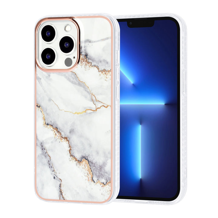 UNIQ Accessory iPhone 13 Pro TPU Backcover hoesje - Marble White-Hoesjes-Ilumina Benelux