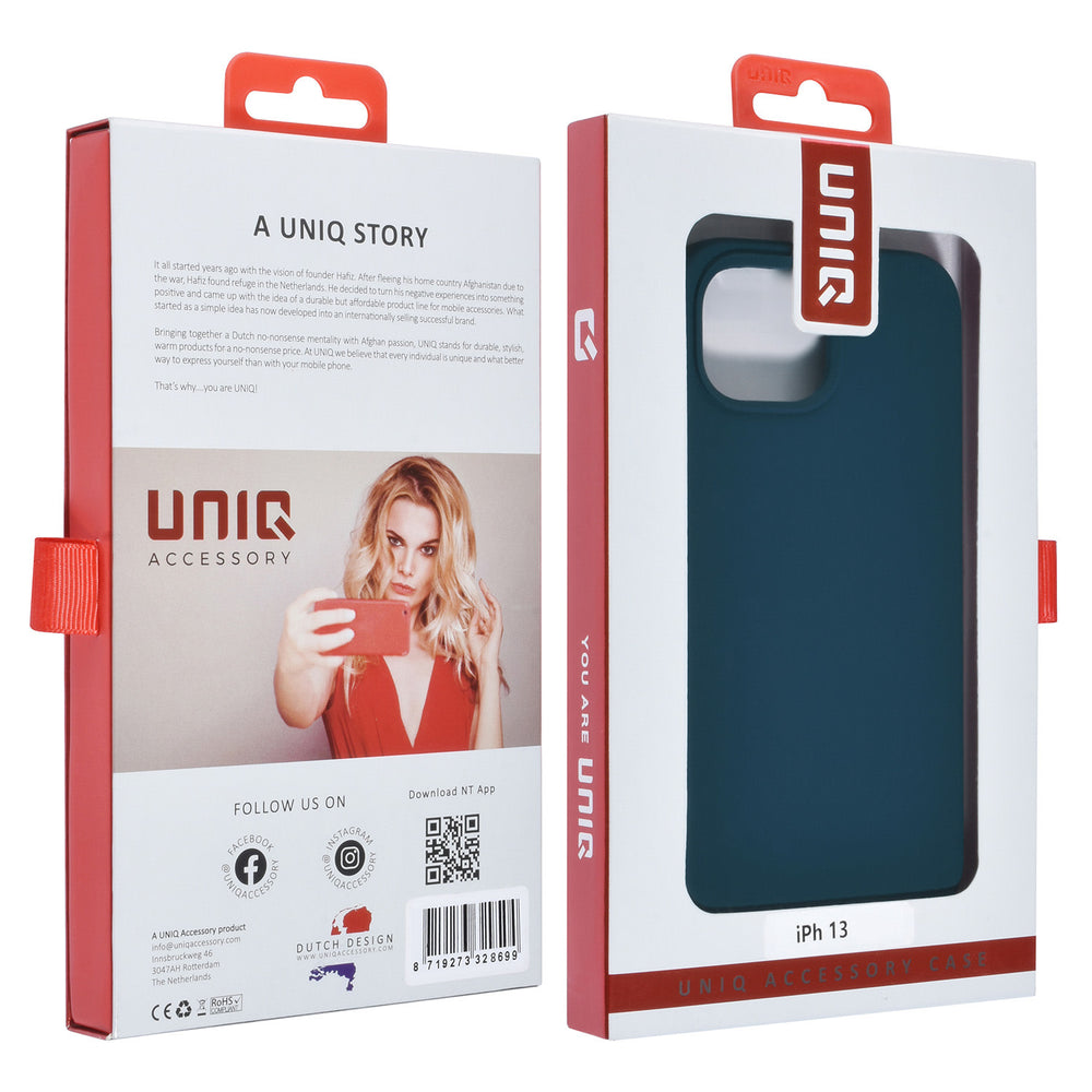 UNIQ Accessory iPhone 13 & iPhone 14 Premium back cover - Blauw-Hoesjes-Ilumina Benelux