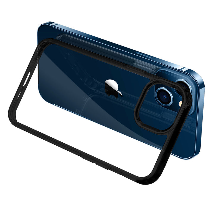 UNIQ Accessory iPhone 13 & iPhone 14 Premium back cover - Transparant - Zwarte Rand-Hoesjes-Ilumina Benelux