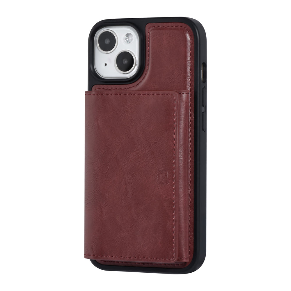UNIQ Accessory iPhone 14 & 13 Backcover hoesje - met afneembare Pasjeshouder - Rood-Hoesjes-Ilumina Benelux