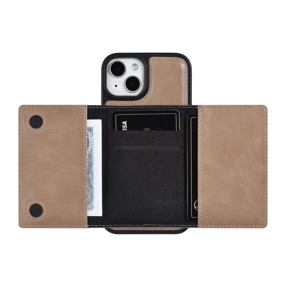 UNIQ Accessory iPhone 14 & 13 Backcover hoesje - met afneembare Pasjeshouder - Rose Gold-Hoesjes-Ilumina Benelux