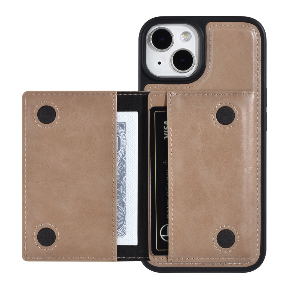 UNIQ Accessory iPhone 14 & 13 Backcover hoesje - met afneembare Pasjeshouder - Rose Gold-Hoesjes-Ilumina Benelux
