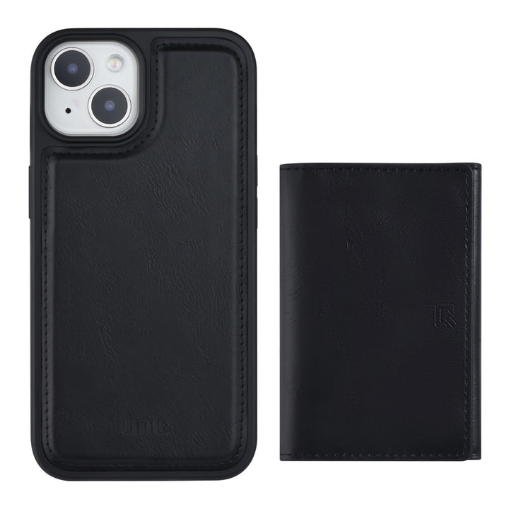 UNIQ Accessory iPhone 14 & 13 Backcover hoesje - met afneembare Pasjeshouder - Zwart-Hoesjes-Ilumina Benelux