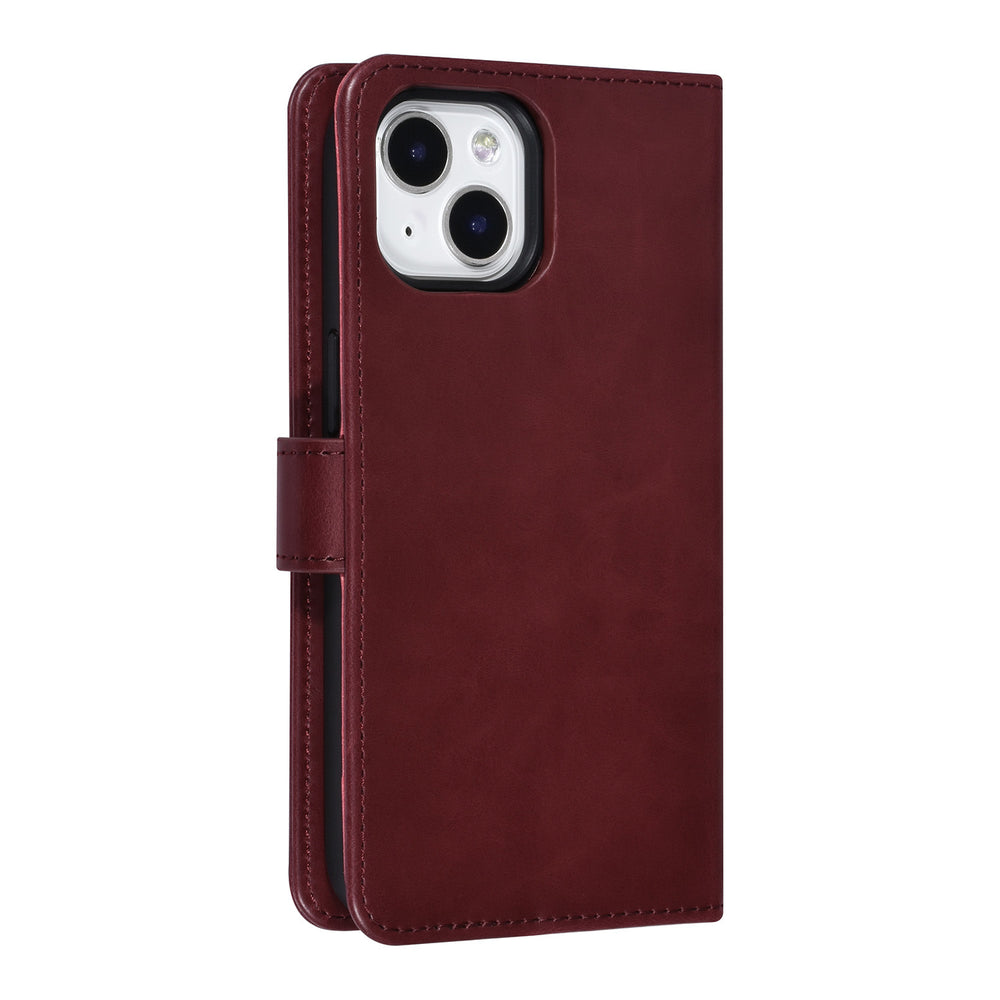 UNIQ Accessory iPhone 14 & 13 Book Case hoesje Pasjeshouder - Rood-Hoesjes-Ilumina Benelux