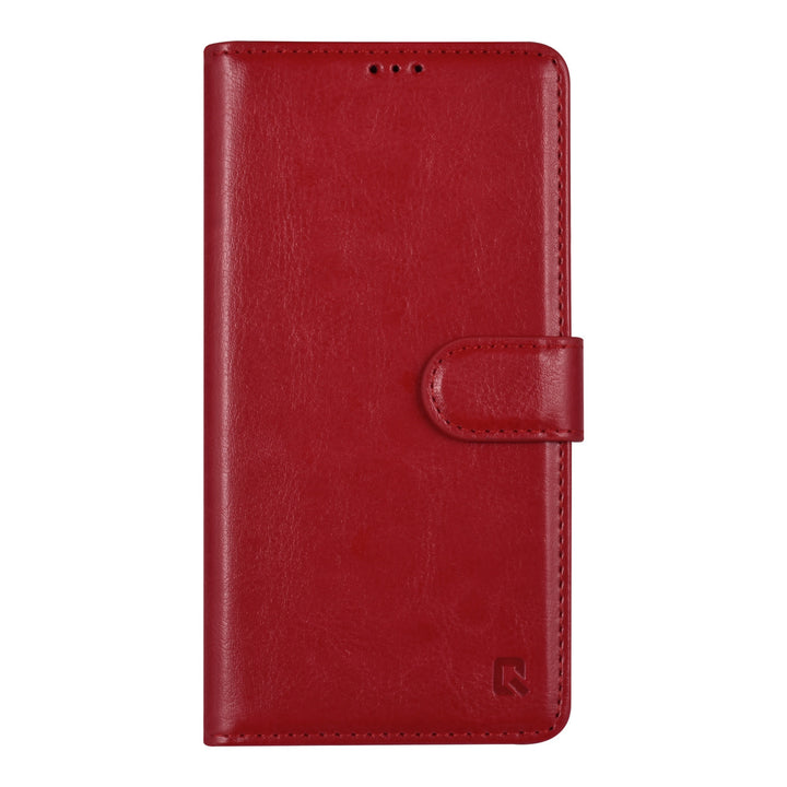 UNIQ Accessory iPhone 14 & 13 Book Case hoesje - Pasjeshouder voor 3 pasjes - Magneetsluiting - Hanger - Rood-Hoesjes-Ilumina Benelux