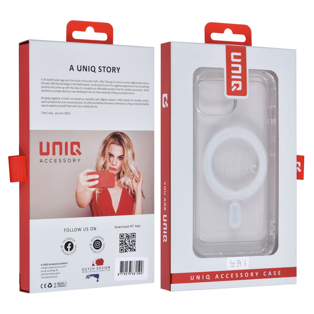 UNIQ Accessory iPhone 14 & 13 TPU Backcover - Magsafe Compatible - Transparant-Hoesjes-Ilumina Benelux