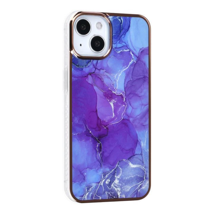 UNIQ Accessory iPhone 14 & 13 TPU Backcover - Marble Purple-Hoesjes-Ilumina Benelux