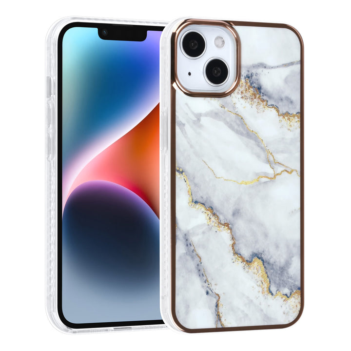 UNIQ Accessory iPhone 14 & 13 TPU Backcover - Marble White-Hoesjes-Ilumina Benelux