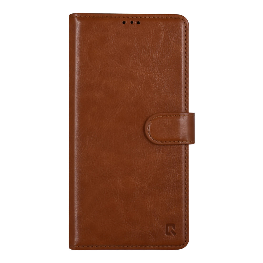 UNIQ Accessory iPhone 14 & 15 Plus Book Case hoesje - Pasjeshouder voor 3 pasjes - Magneetsluiting - Hanger - LichtBruin-Hoesjes-Ilumina Benelux