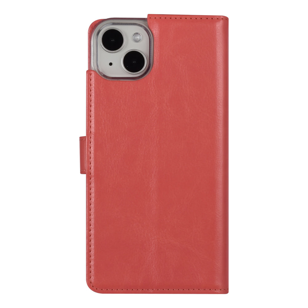 UNIQ Accessory iPhone 14 & 15 Plus Book Case hoesje - Pasjeshouder voor 3 pasjes - Magneetsluiting - Hanger - Roze-Hoesjes-Ilumina Benelux