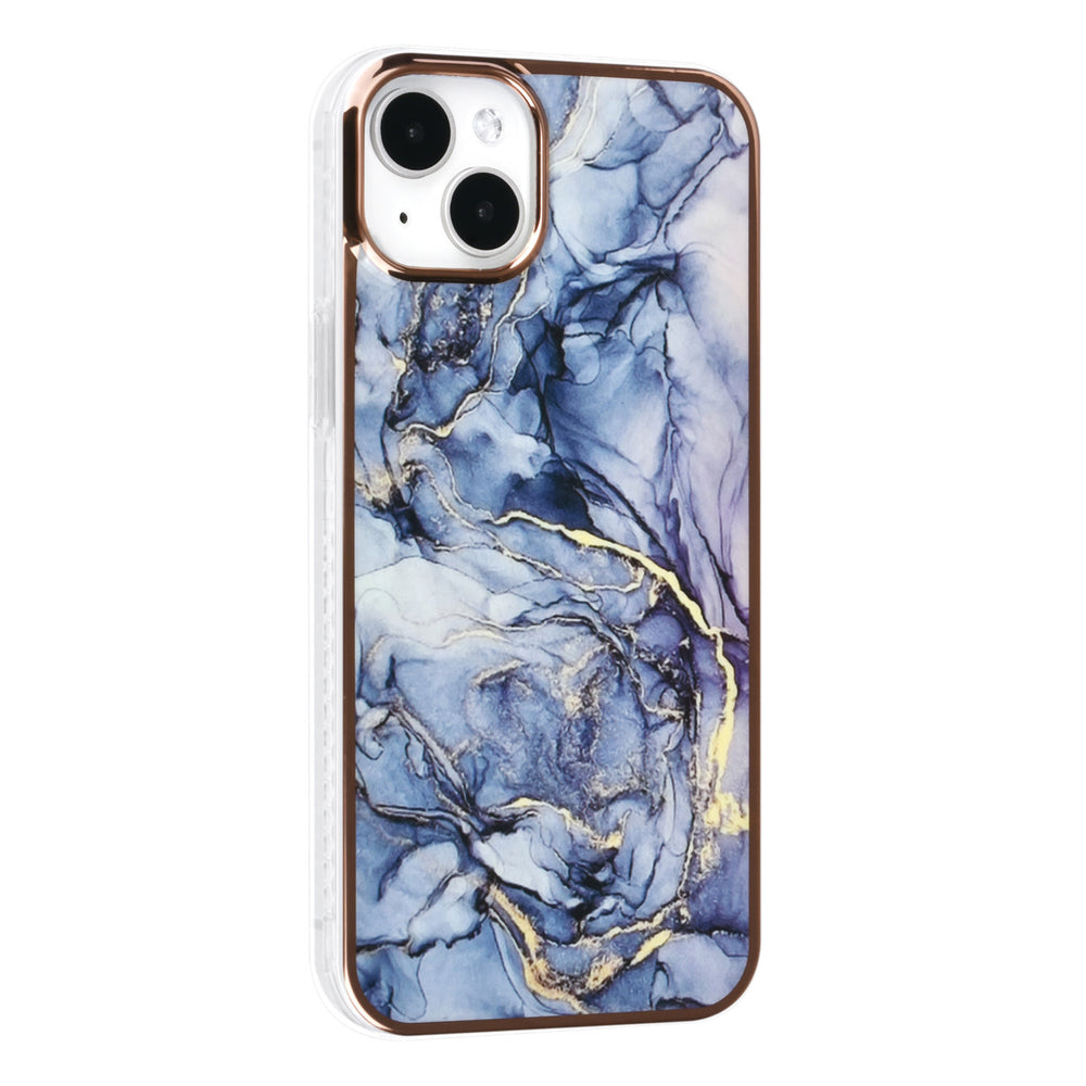 UNIQ Accessory iPhone 14 & 15 Plus TPU Backcover - Marble Grey-Hoesjes-Ilumina Benelux