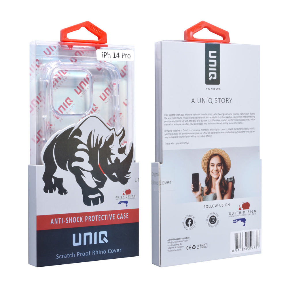 UNIQ Accessory iPhone 14 & 15 Plus TPU Backcover - Transparant - Antishock-Hoesjes-Ilumina Benelux