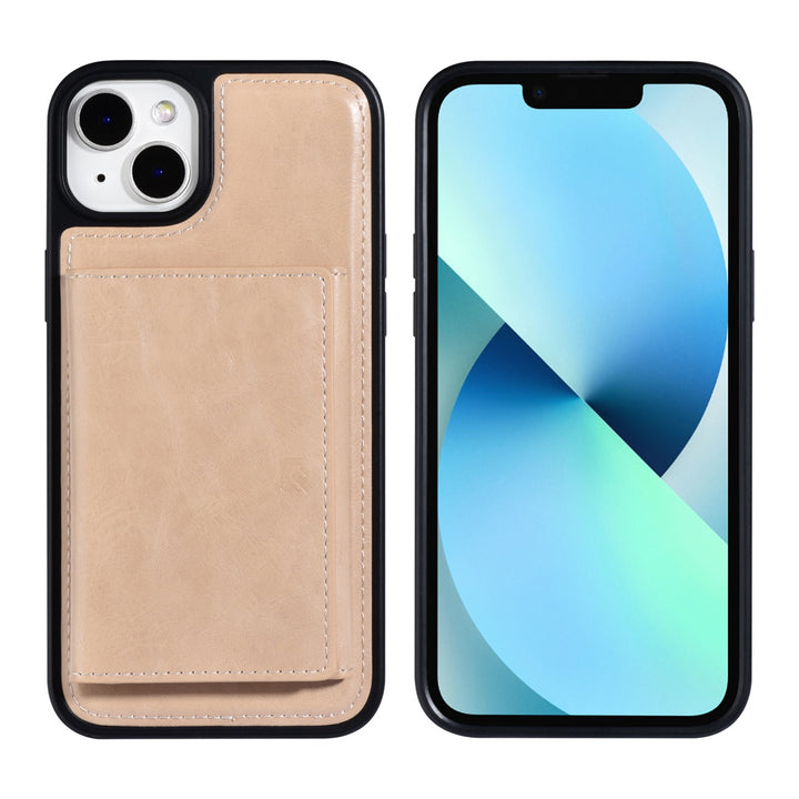 UNIQ Accessory iPhone 14 Plus Backcover hoesje - met afneembare Pasjeshouder - Goud-Hoesjes-Ilumina Benelux
