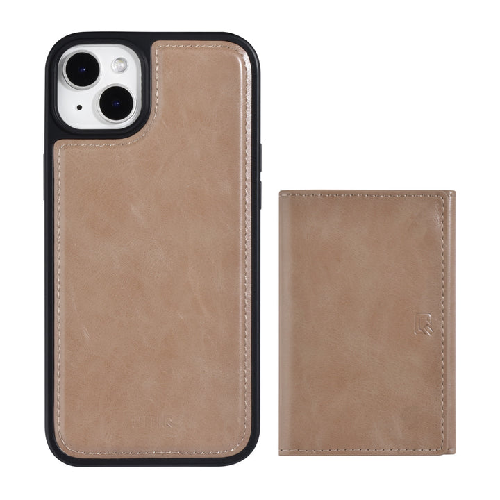 UNIQ Accessory iPhone 14 Plus Backcover hoesje - met afneembare Pasjeshouder - Rose Gold-Hoesjes-Ilumina Benelux