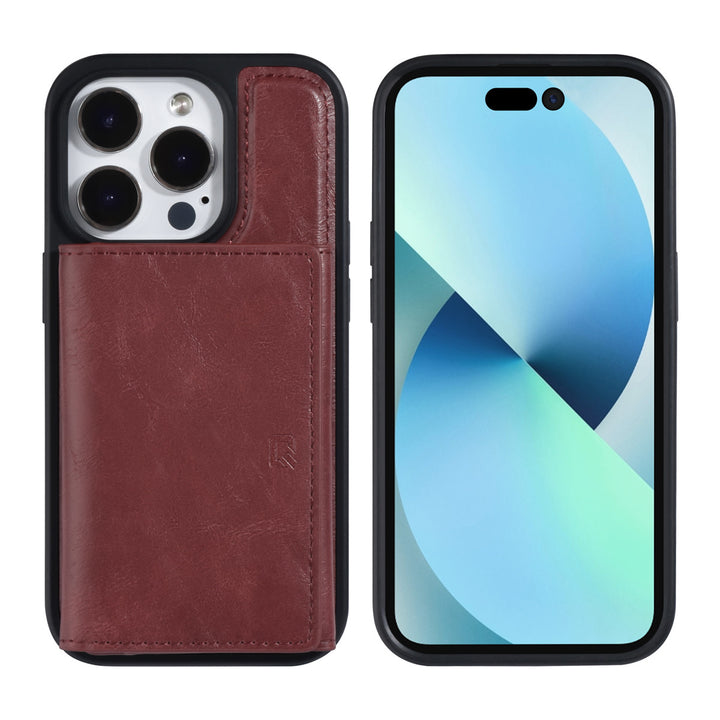 UNIQ Accessory iPhone 14 Pro Backcover hoesje - met afneembare Pasjeshouder - Rood-Hoesjes-Ilumina Benelux