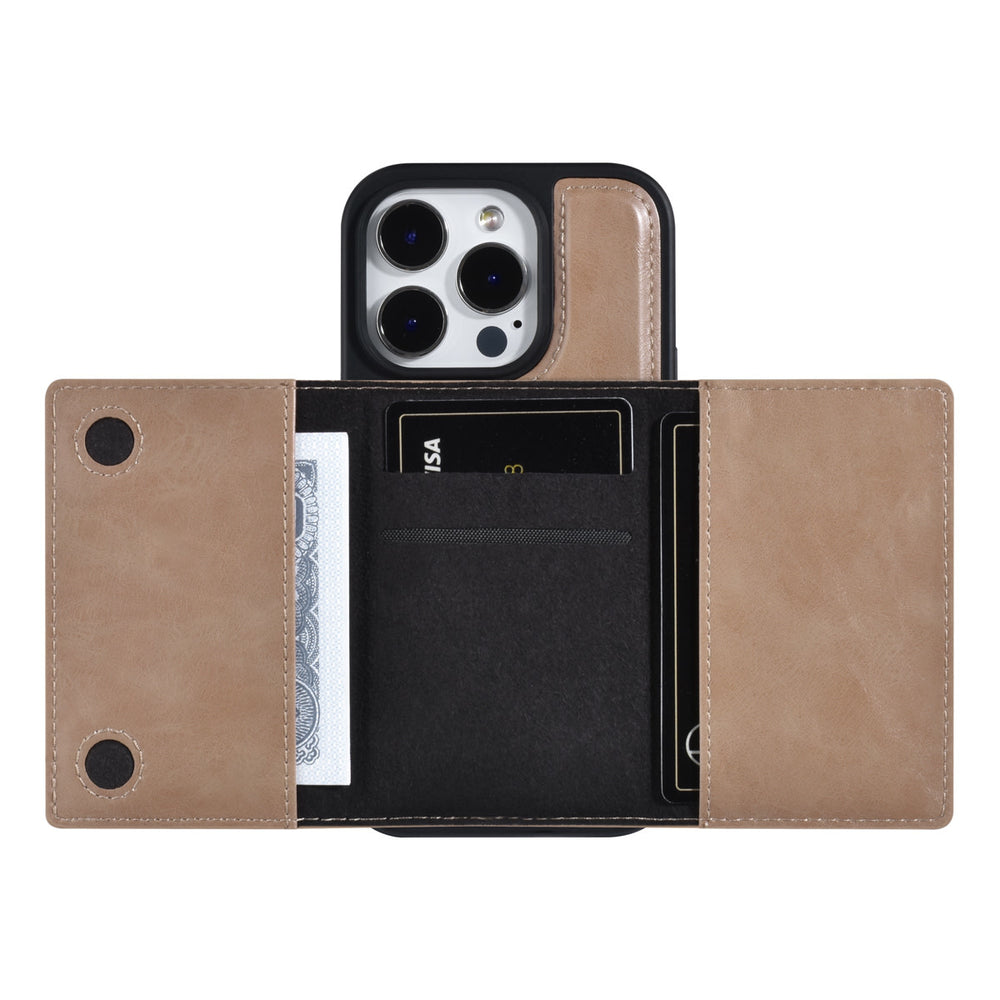 UNIQ Accessory iPhone 14 Pro Backcover hoesje - met afneembare Pasjeshouder - Rose Gold-Hoesjes-Ilumina Benelux