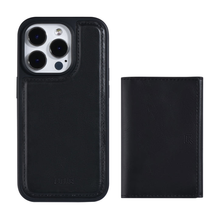 UNIQ Accessory iPhone 14 Pro Backcover hoesje - met afneembare Pasjeshouder - Zwart-Hoesjes-Ilumina Benelux