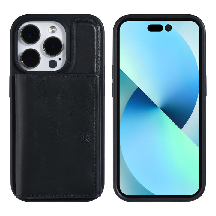 UNIQ Accessory iPhone 14 Pro Backcover hoesje - met afneembare Pasjeshouder - Zwart-Hoesjes-Ilumina Benelux