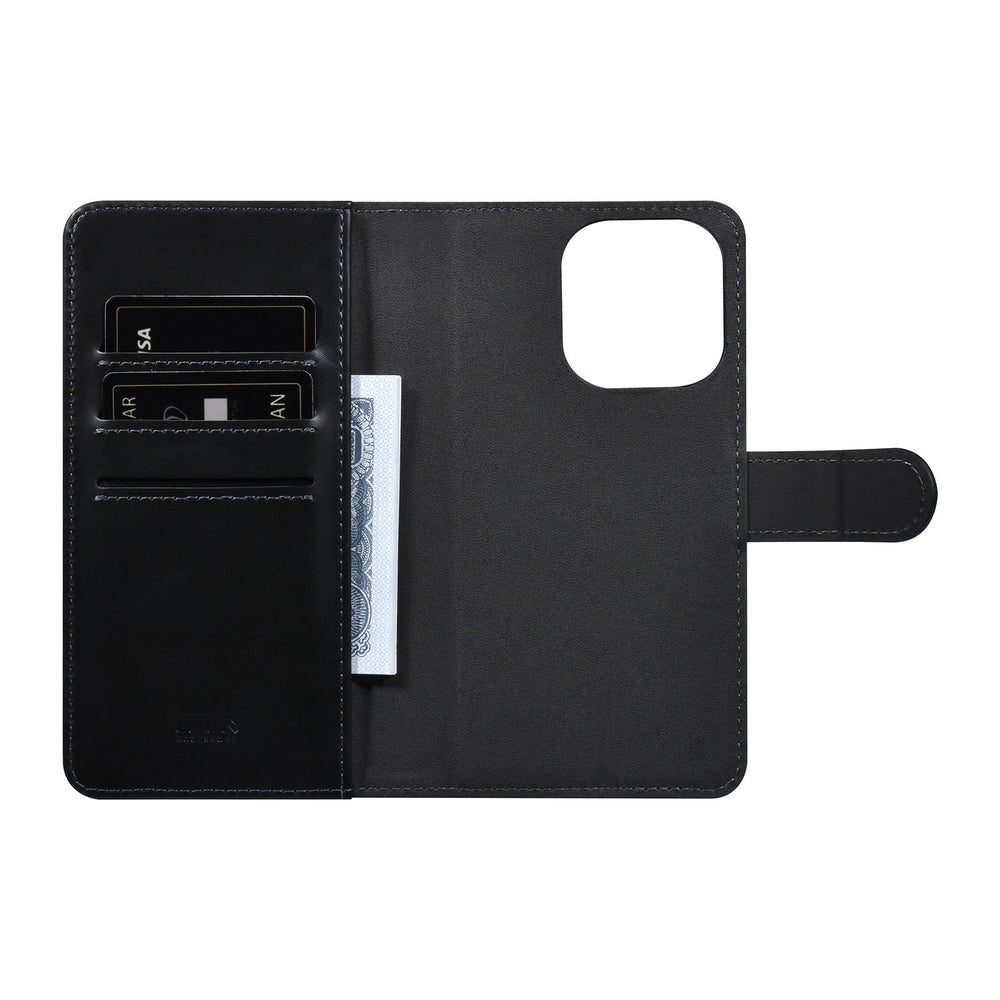 UNIQ Accessory iPhone 14 Pro Book Case hoesje Pasjeshouder - Zwart-Hoesjes-Ilumina Benelux