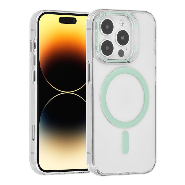 UNIQ Accessory iPhone 14 Pro Hardcase Backcover magsafe compatible - transparant - Groen-Hoesjes-Ilumina Benelux
