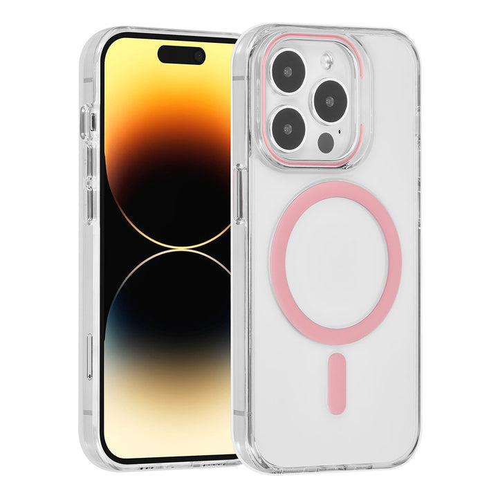 UNIQ Accessory iPhone 14 Pro Hardcase Backcover magsafe compatible - transparant - Roze-Hoesjes-Ilumina Benelux