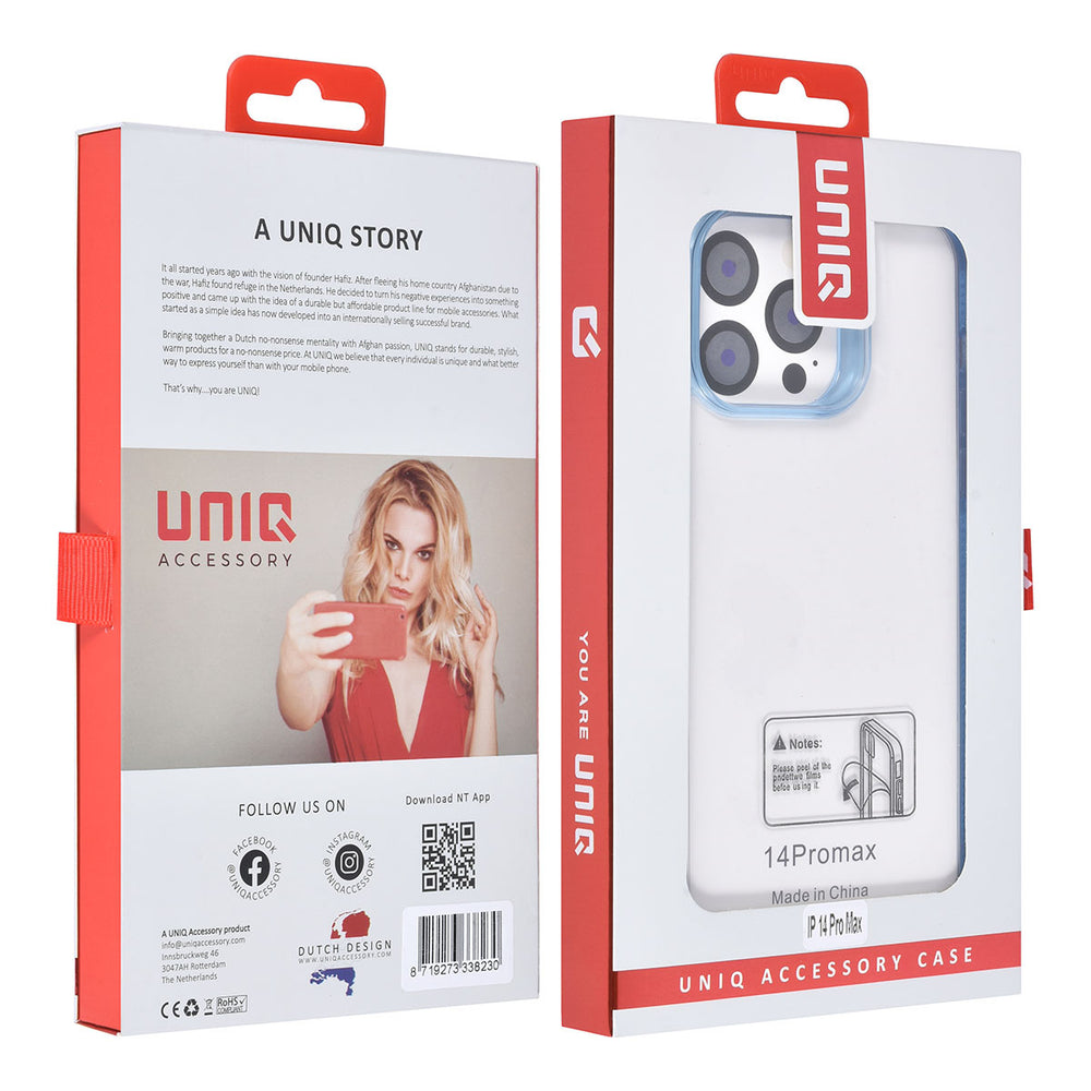 UNIQ Accessory iPhone 14 Pro Max Backcover hoesje - Blauw-Hoesjes-Ilumina Benelux