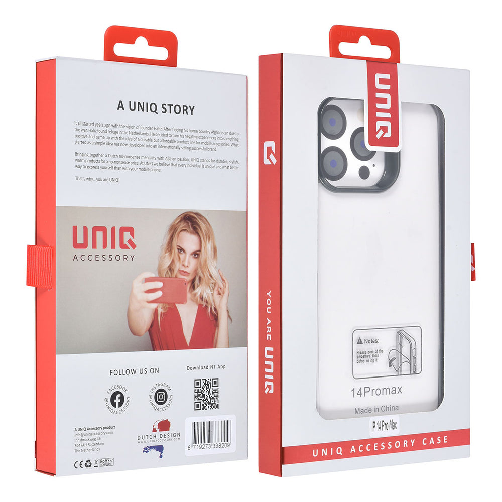 UNIQ Accessory iPhone 14 Pro Max Backcover hoesje - Zwart-Hoesjes-Ilumina Benelux