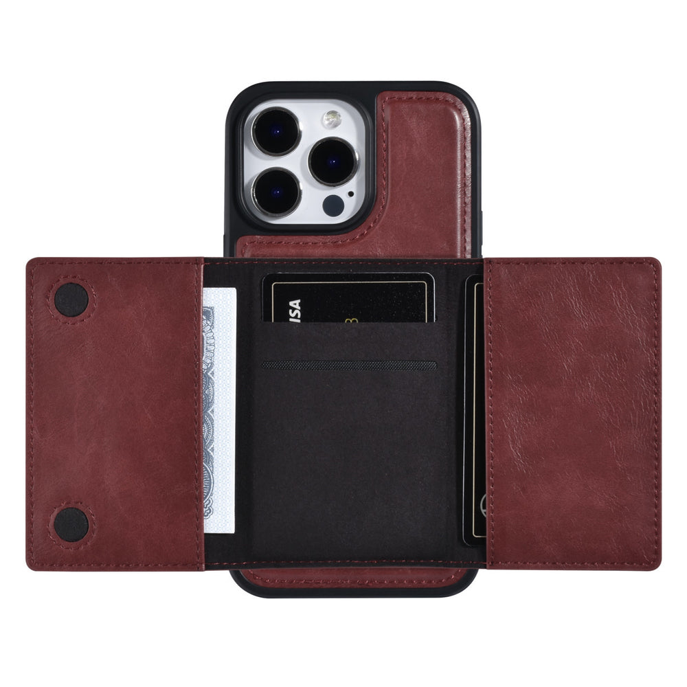 UNIQ Accessory iPhone 14 Pro Max Backcover hoesje - met afneembare Pasjeshouder - Rood-Hoesjes-Ilumina Benelux