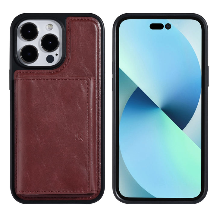 UNIQ Accessory iPhone 14 Pro Max Backcover hoesje - met afneembare Pasjeshouder - Rood-Hoesjes-Ilumina Benelux