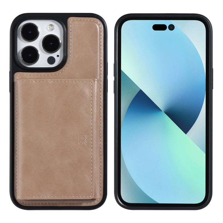 UNIQ Accessory iPhone 14 Pro Max Backcover hoesje - met afneembare Pasjeshouder - Rose Gold-Hoesjes-Ilumina Benelux