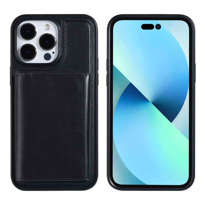 UNIQ Accessory iPhone 14 Pro Max Backcover hoesje - met afneembare Pasjeshouder - Zwart-Hoesjes-Ilumina Benelux