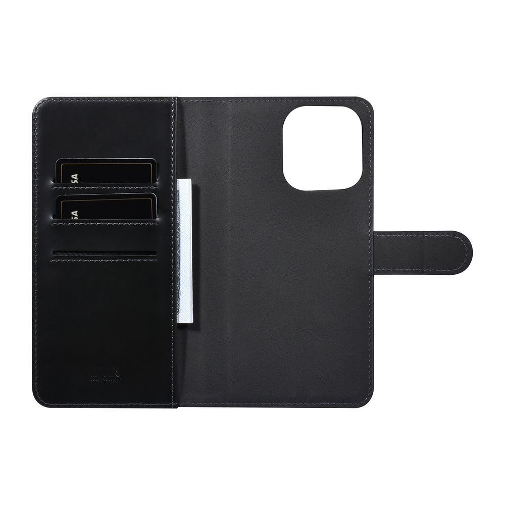 UNIQ Accessory iPhone 14 Pro Max Book Case hoesje Pasjeshouder - Zwart-Hoesjes-Ilumina Benelux