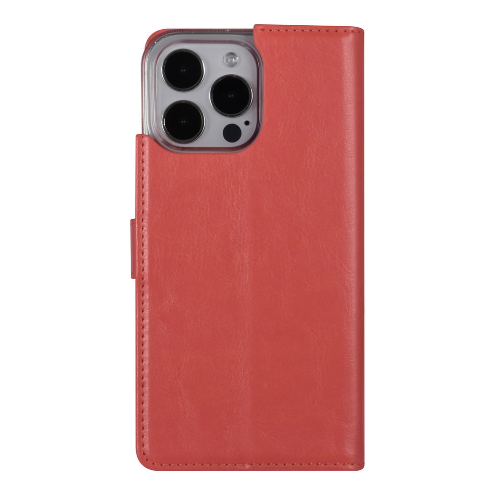 UNIQ Accessory iPhone 14 Pro Max Book Case hoesje - Pasjeshouder voor 3 pasjes - Hanger - Roze-Hoesjes-Ilumina Benelux