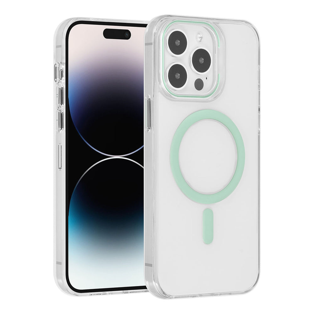 UNIQ Accessory iPhone 14 Pro Max Hardcase Backcover magsafe compatible - transparant - Groen-Hoesjes-Ilumina Benelux