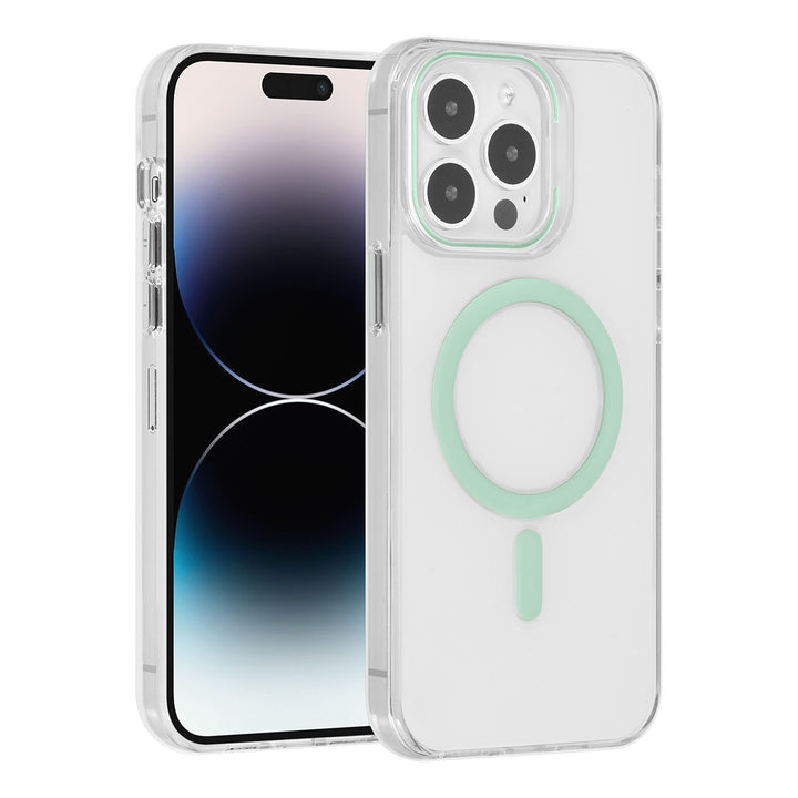 UNIQ Accessory iPhone 14 Pro Max Hardcase Backcover magsafe compatible - transparant - Groen-Hoesjes-Ilumina Benelux