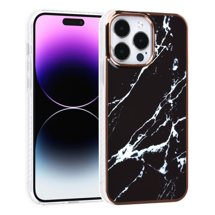 UNIQ Accessory iPhone 14 Pro Max TPU Backcover - Marble Black-Hoesjes-Ilumina Benelux
