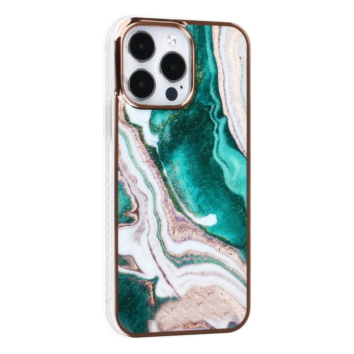 UNIQ Accessory iPhone 14 Pro Max TPU Backcover - Marble Green-Hoesjes-Ilumina Benelux