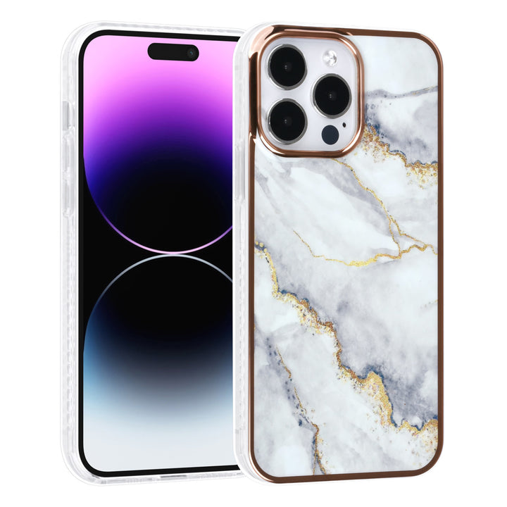 UNIQ Accessory iPhone 14 Pro Max TPU Backcover - Marble White-Hoesjes-Ilumina Benelux
