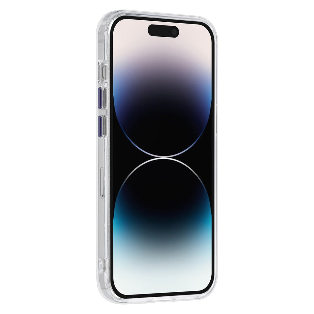 UNIQ Accessory iPhone 14 Pro TPU Back Cover hoesje - Magsafe Compatible 360 Graden Draaibare Standaard - Transparant - Paars-Hoesjes-Ilumina Benelux