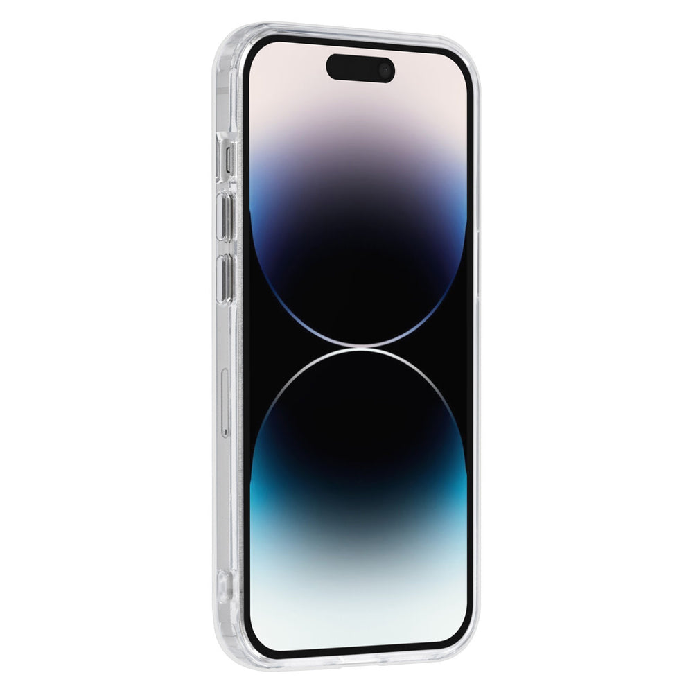 UNIQ Accessory iPhone 14 Pro TPU Back Cover hoesje - Magsafe Compatible 360 Graden Draaibare Standaard - Transparant - Zilver-Hoesjes-Ilumina Benelux