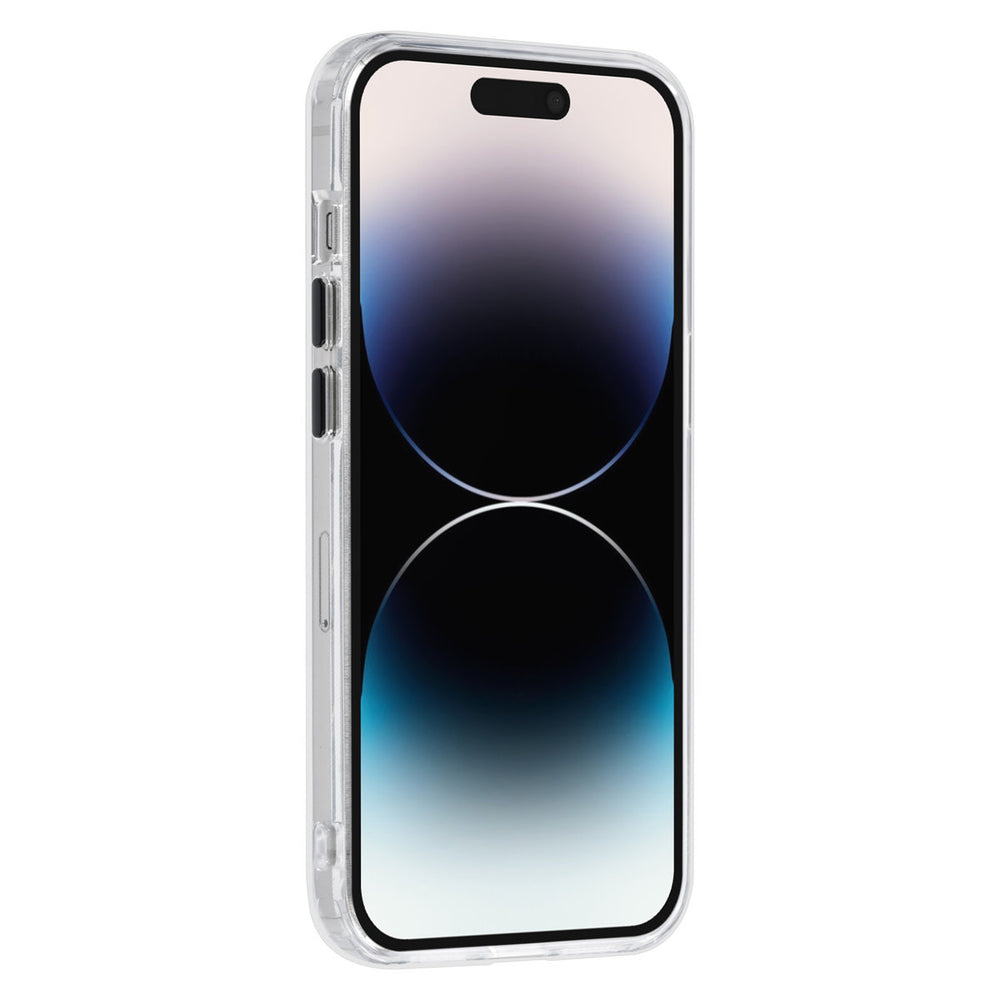 UNIQ Accessory iPhone 14 Pro TPU Back Cover hoesje - Magsafe Compatible 360 Graden Draaibare Standaard - Transparant - Zwart-Hoesjes-Ilumina Benelux